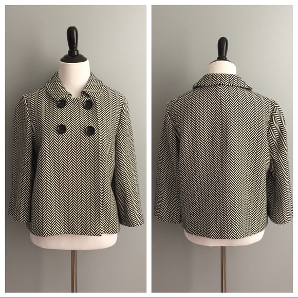 MICHAEL Michael Kors herringbone swing jacket - Picture 1 of 7